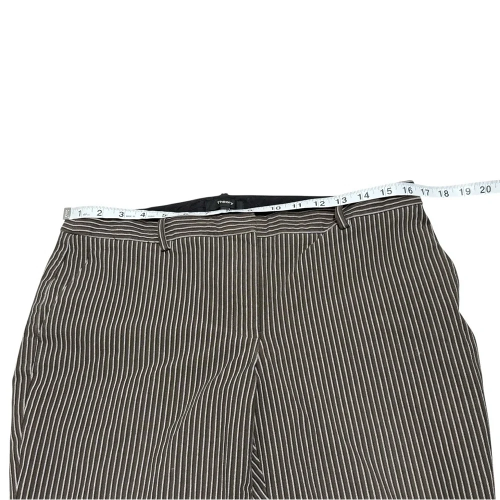 Theory Treeca 4 Stripe Stretch Pants Style K0104207 Size‎ 10 Slim Fit Trousers